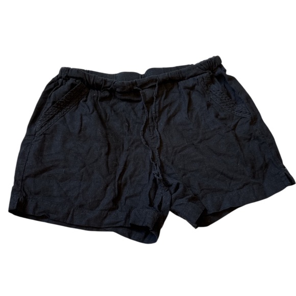 Briggs Black Linen Shorts Size Large - Picture 1 of 3